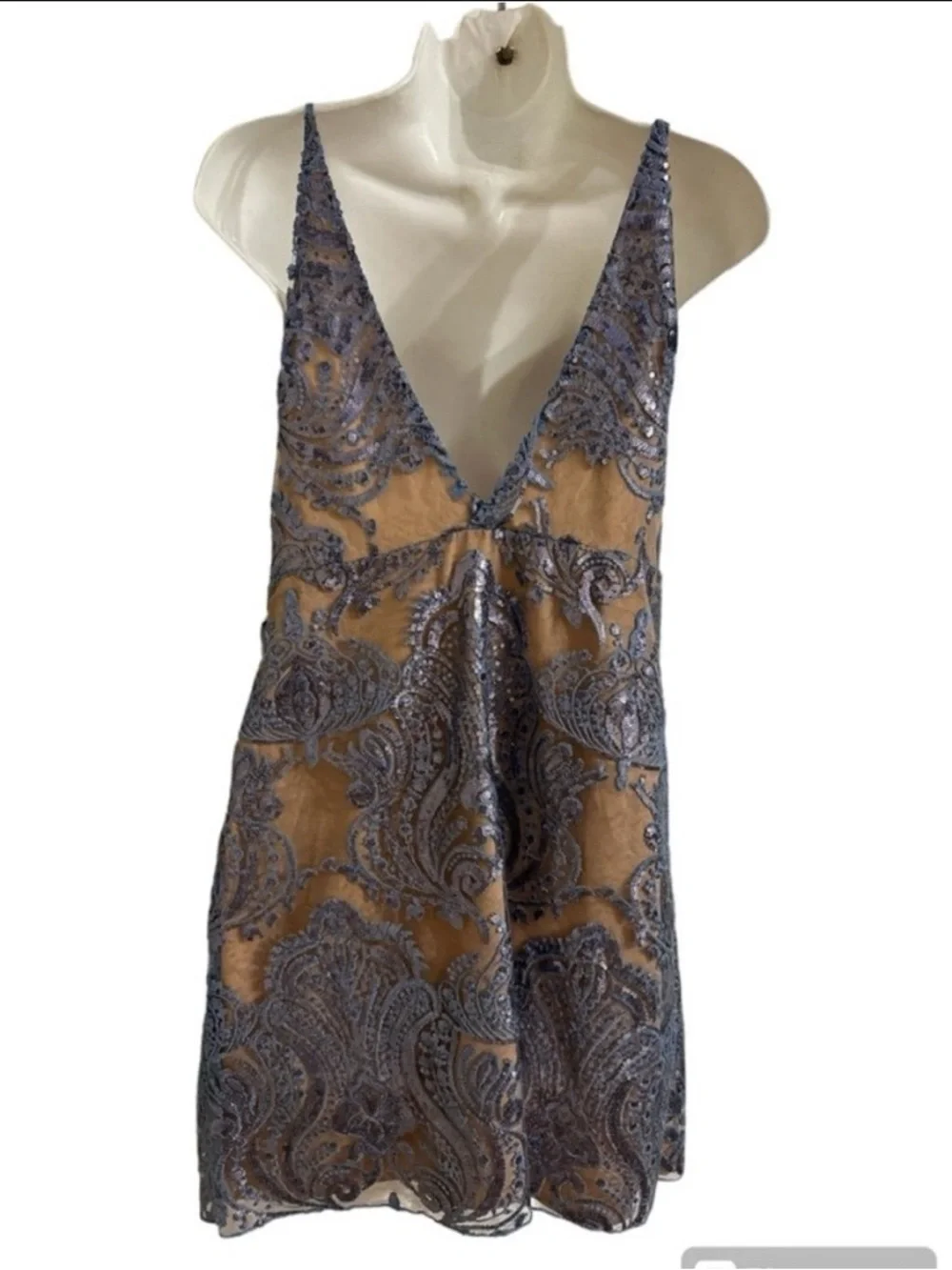 Free People Night Shimmers Mini Dress